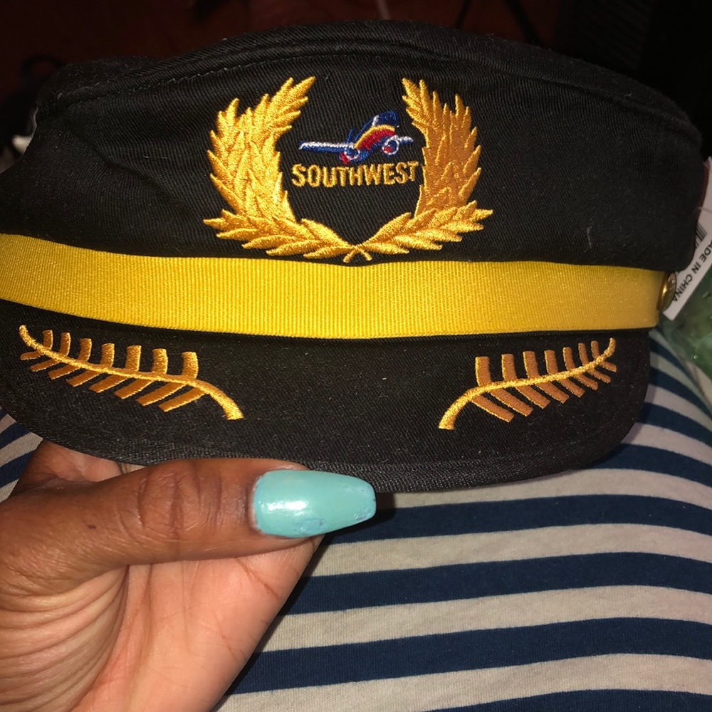 Child size flight attendant Southwest Airlines hat
